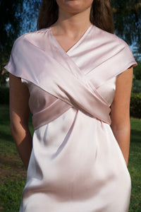 Arket - Vestido midi con escote drapeado