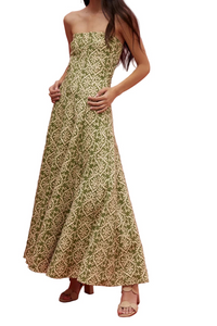 Baymo - Vestido midi palabra de honor