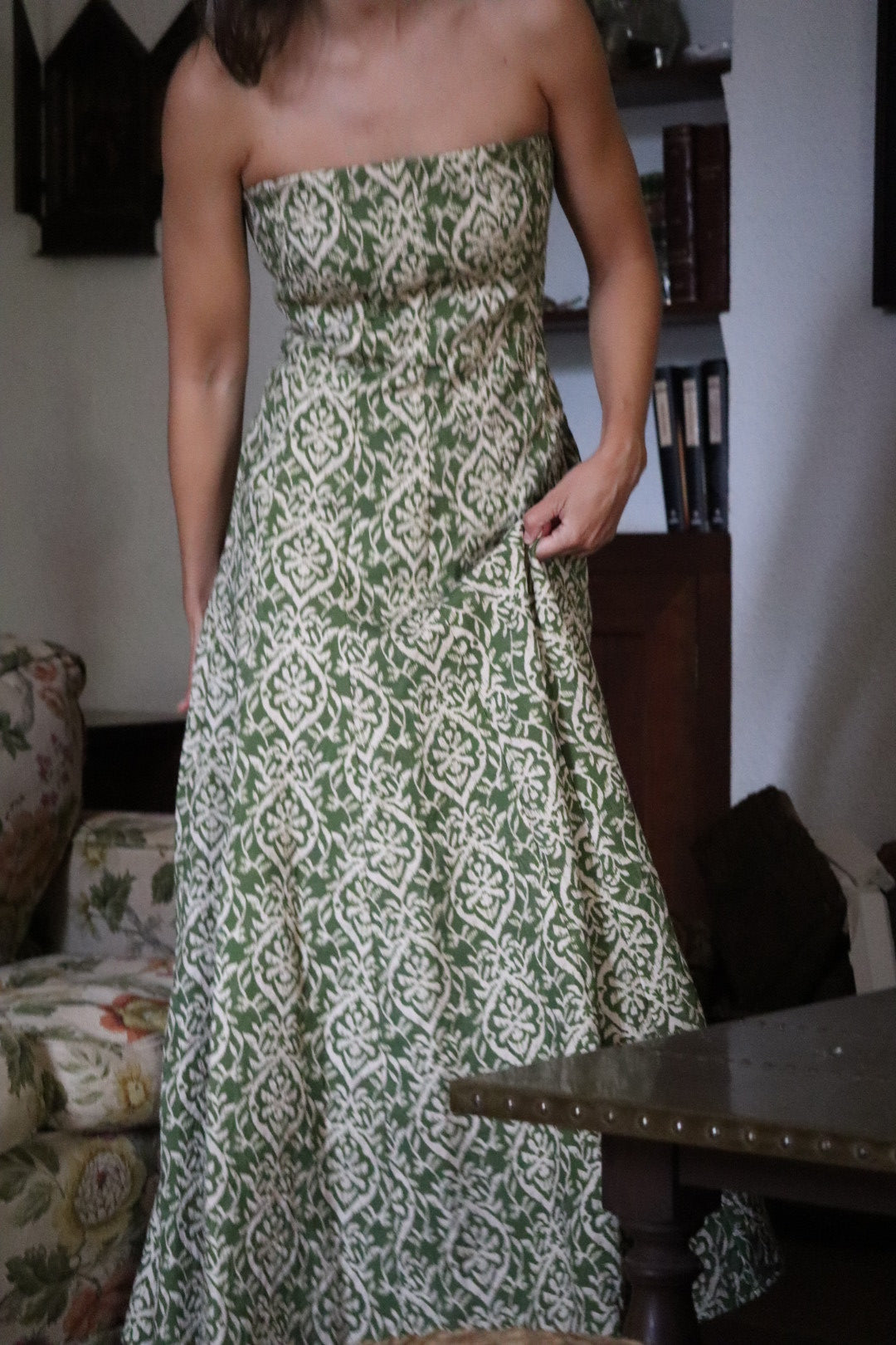 Baymo - Vestido midi palabra de honor