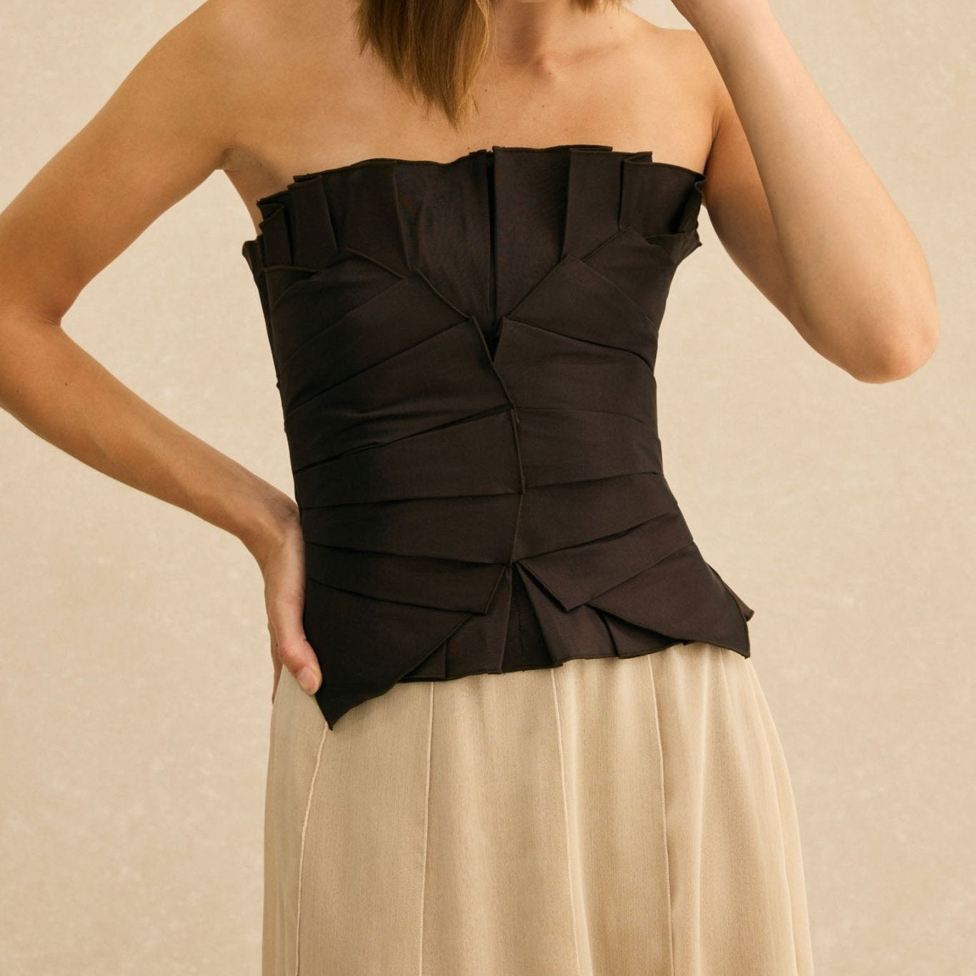 Top palabra de honor marrón