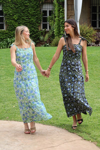 Baymo - Vestido midi estampado de tirantes