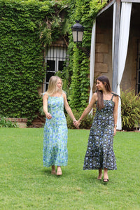 Baymo - Vestido midi estampado de tirantes