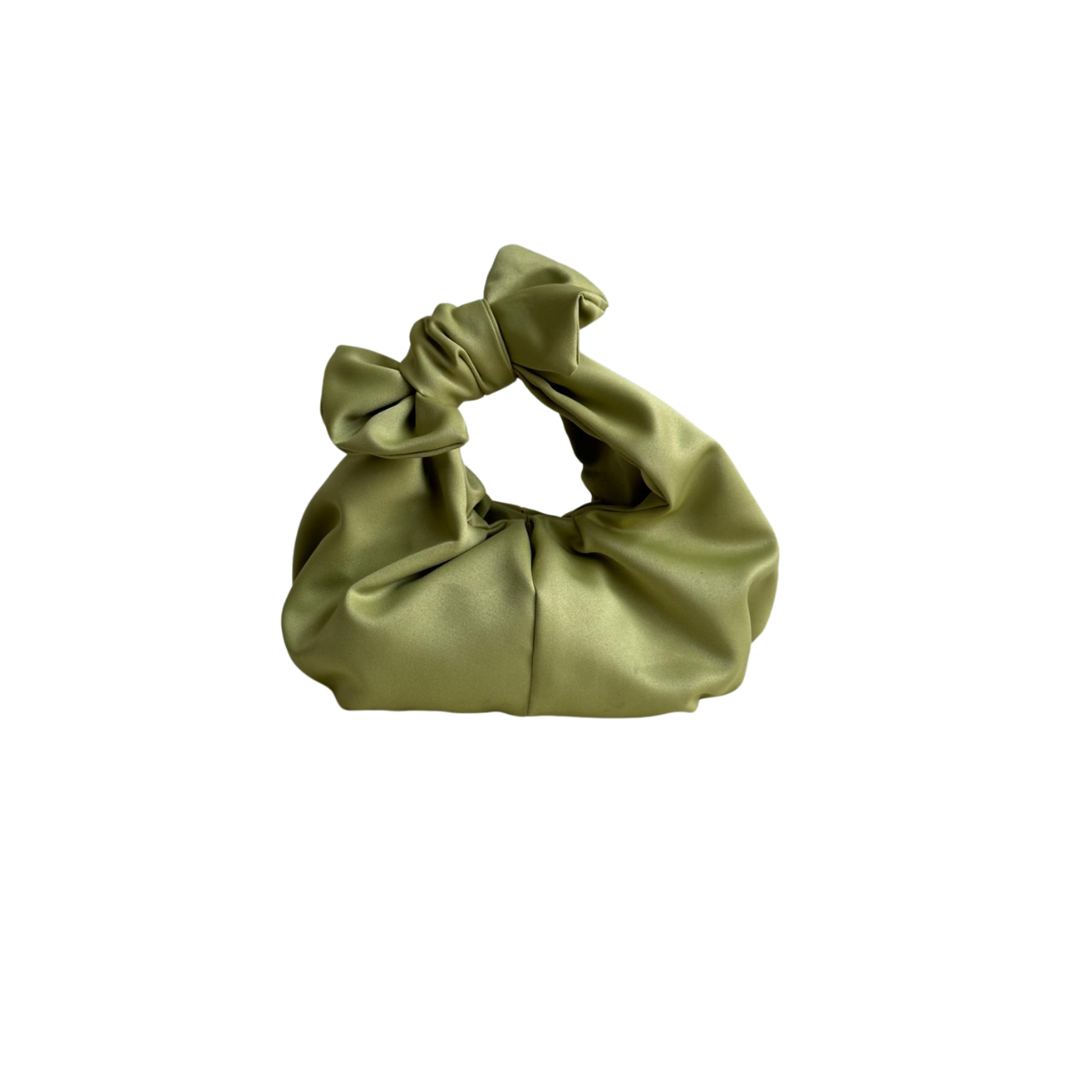 Bolso satinado verde lima