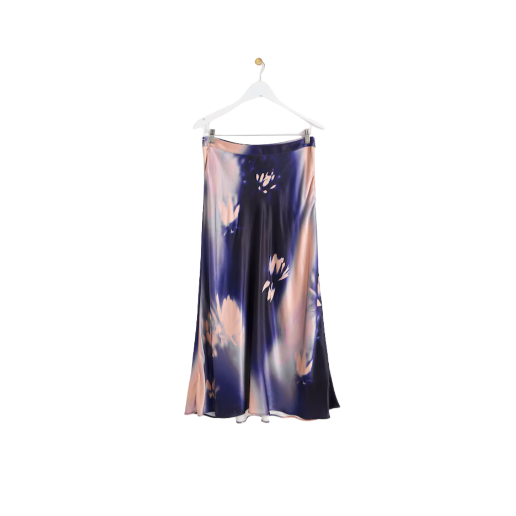 Falda midi estampado floral