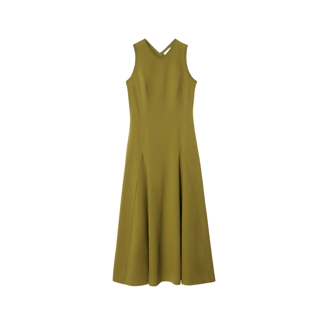Vestido midi con vuelo