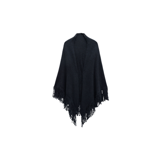 Chal largo con flecos